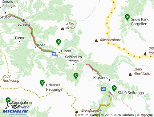 Carte MICHELIN Saas - ViaMichelin