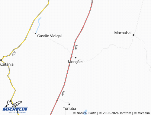Carte MICHELIN Monções - ViaMichelin