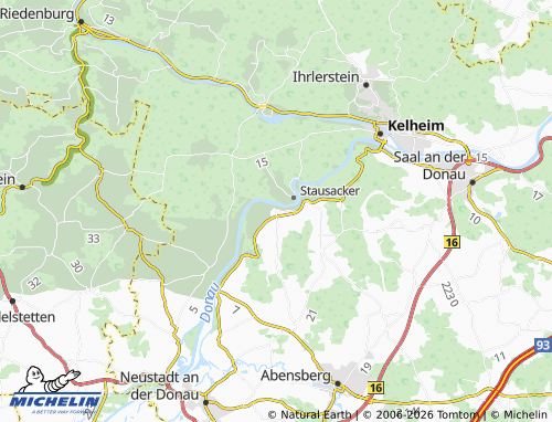 MICHELIN Staubing map - ViaMichelin