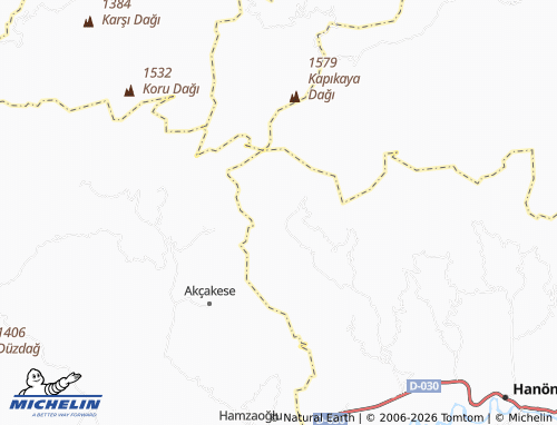 MICHELIN Çaybaşı map - ViaMichelin