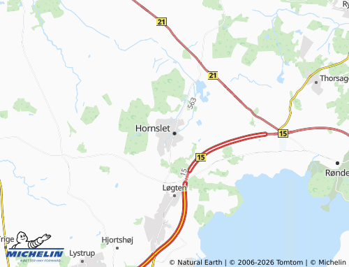 Mappa MICHELIN Hornslet - ViaMichelin