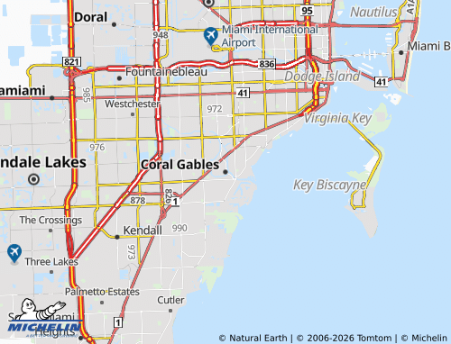 Carte MICHELIN Coral Gables - ViaMichelin