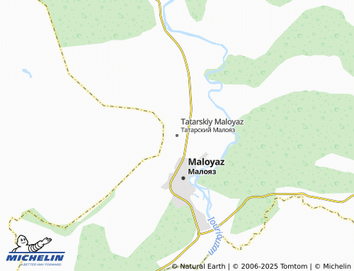 MICHELIN Tatarskiy Maloyaz map - ViaMichelin