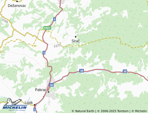 MICHELIN Donji Grahovljani map - ViaMichelin