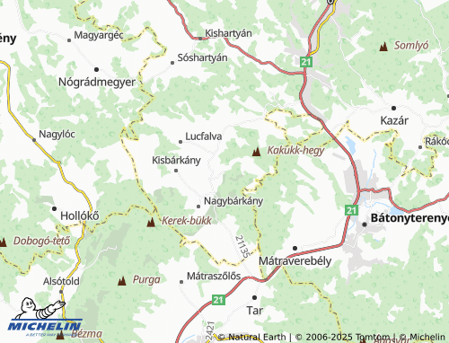 MICHELIN Márkháza map - ViaMichelin
