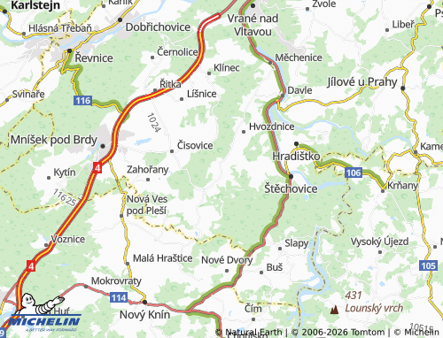 Mappa MICHELIN Bojanovice - ViaMichelin