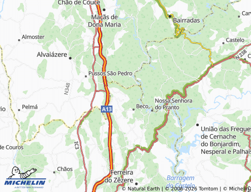 Mapa MICHELIN Fonte Seca - ViaMichelin