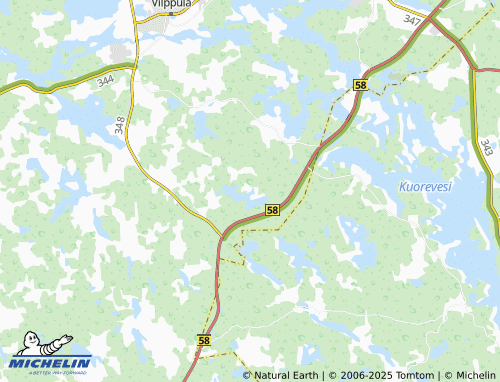 MICHELIN Lahnajärvi map - ViaMichelin