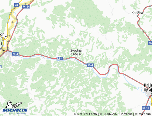 Mappa MICHELIN Svodna - ViaMichelin