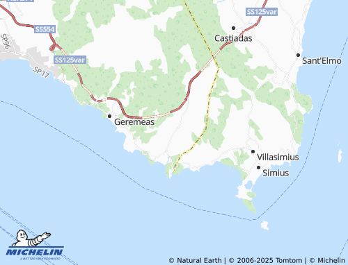 MICHELIN Cuili Murvoni map - ViaMichelin