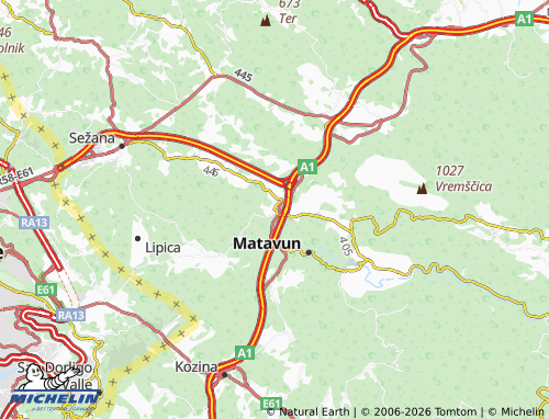 MICHELIN Divača map - ViaMichelin