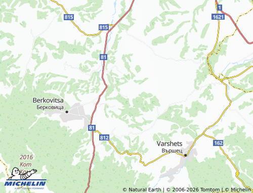 Mapa MICHELIN Pesochnitsa - ViaMichelin