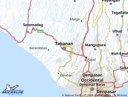 Mapa MICHELIN Tabanan - ViaMichelin
