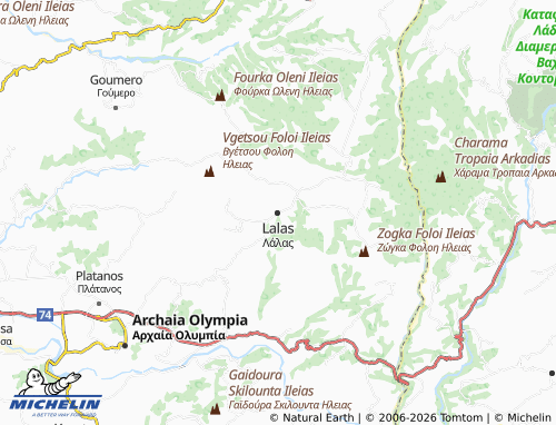 Carte MICHELIN Lalas - ViaMichelin