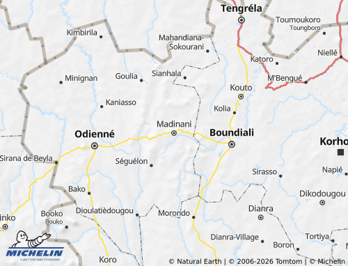 MICHELIN-Landkarte Madinani - ViaMichelin
