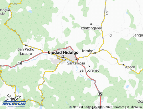 Mapa MICHELIN Perseverancia Ecológica - ViaMichelin