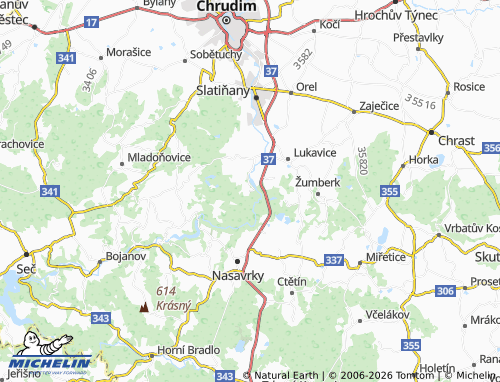 Carte MICHELIN Práčov - ViaMichelin
