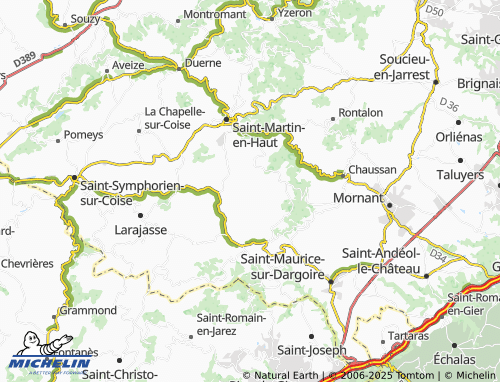 Carte MICHELIN Chavagneux - ViaMichelin