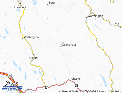 Carte MICHELIN Middlefield - ViaMichelin