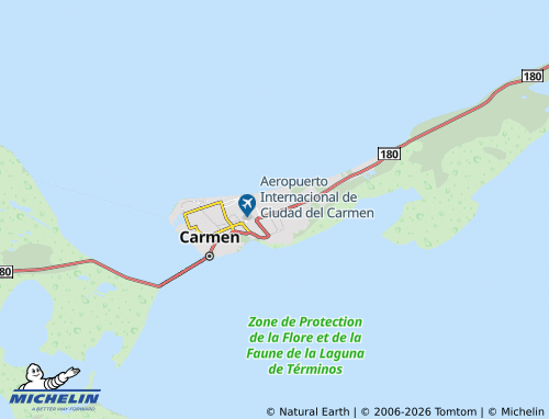 MICHELIN Ciudad del Carmen map - ViaMichelin
