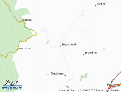 Mapa MICHELIN Townshend - ViaMichelin