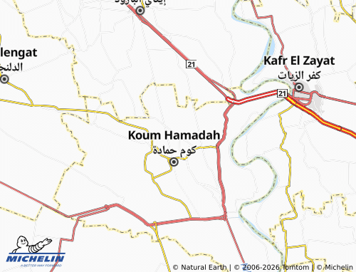 MICHELIN El Naqedy map - ViaMichelin
