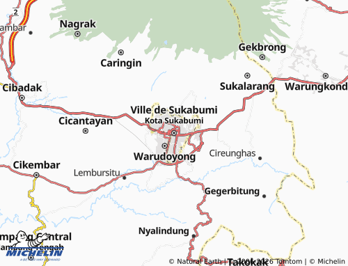 Mapa MICHELIN Ciudad de Sukabumi - ViaMichelin