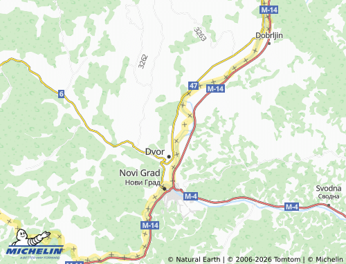 Mapa MICHELIN Zamlača - ViaMichelin