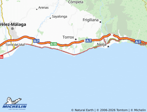 Kaart MICHELIN Punta de Torrox - ViaMichelin