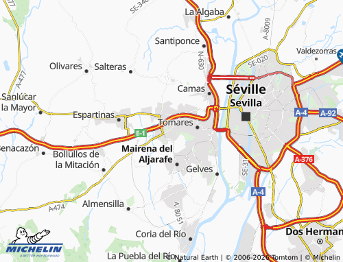 MICHELIN Bormujos map - ViaMichelin