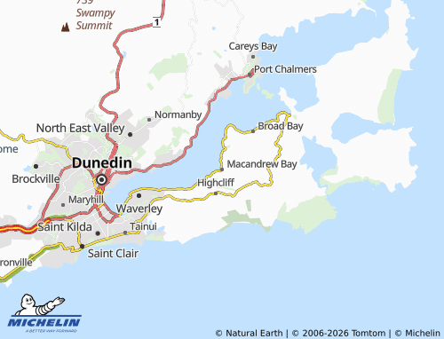 Mapa MICHELIN Macandrew Bay - ViaMichelin