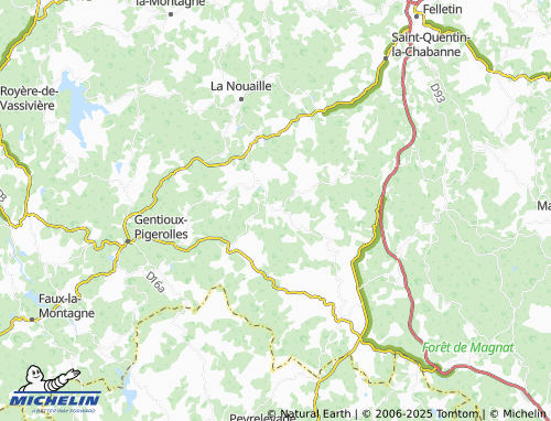 Carte MICHELIN Les Farges - ViaMichelin
