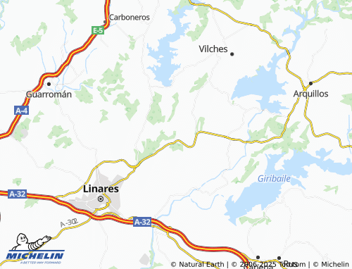 MICHELIN Estación de Vadollano map - ViaMichelin