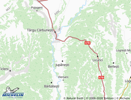 MICHELIN Pârâu Boia map - ViaMichelin