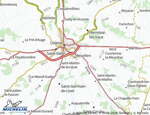 MICHELIN Beuvillers map - ViaMichelin