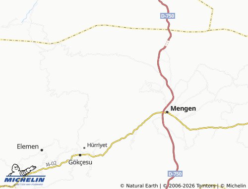 MICHELIN Bölükören map - ViaMichelin