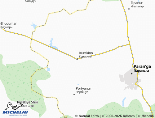 MICHELIN-Landkarte Kurakino - ViaMichelin