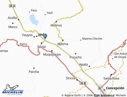Mapa MICHELIN Huamalí - ViaMichelin