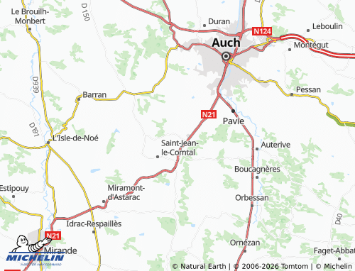 Carte MICHELIN Lasséran - ViaMichelin