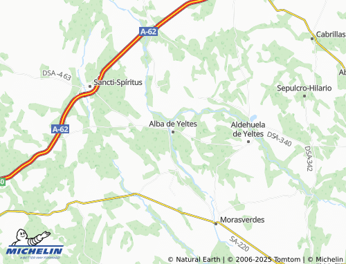 MICHELIN Alba de Yeltes map - ViaMichelin