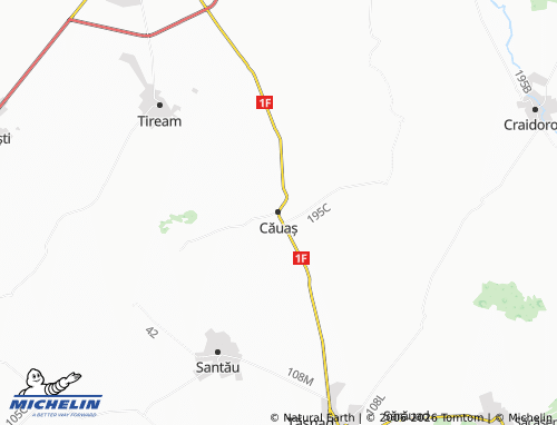 MICHELIN Căuaș map - ViaMichelin