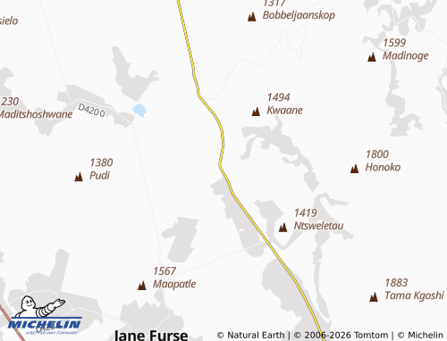 MICHELIN-Landkarte Tsatang - ViaMichelin
