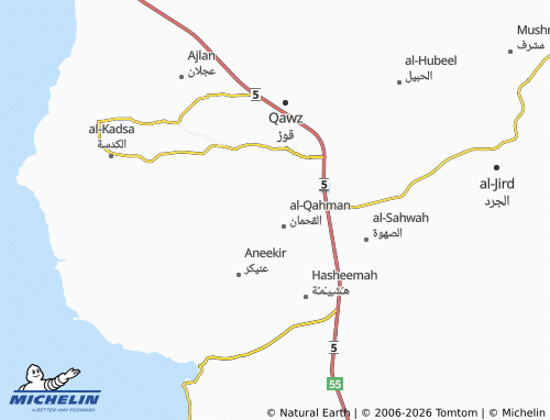 MICHELIN-Landkarte al-Qahman - ViaMichelin