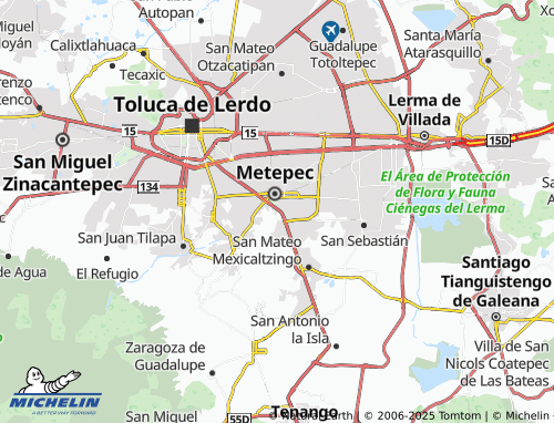 MICHELIN-Landkarte Campestre de Metepec - ViaMichelin