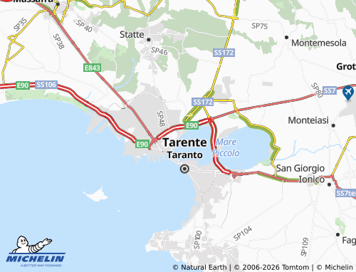 MICHELIN Tamburi map - ViaMichelin