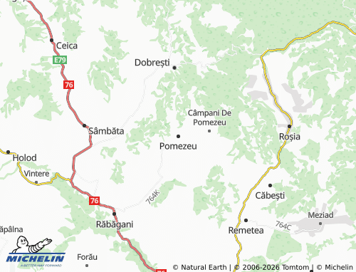 Mappa MICHELIN Pomezeu - ViaMichelin