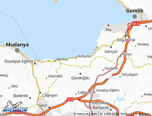 MICHELIN Kurşunlu map - ViaMichelin
