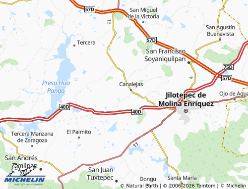 Mapa MICHELIN Cuarta de Canalejas - ViaMichelin
