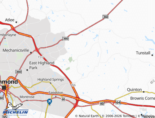 Mappa MICHELIN Old Cold Harbor - ViaMichelin