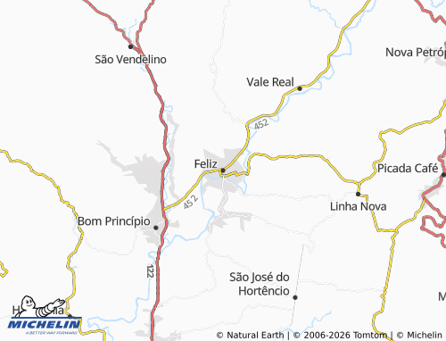 Mapa MICHELIN Feliz - ViaMichelin